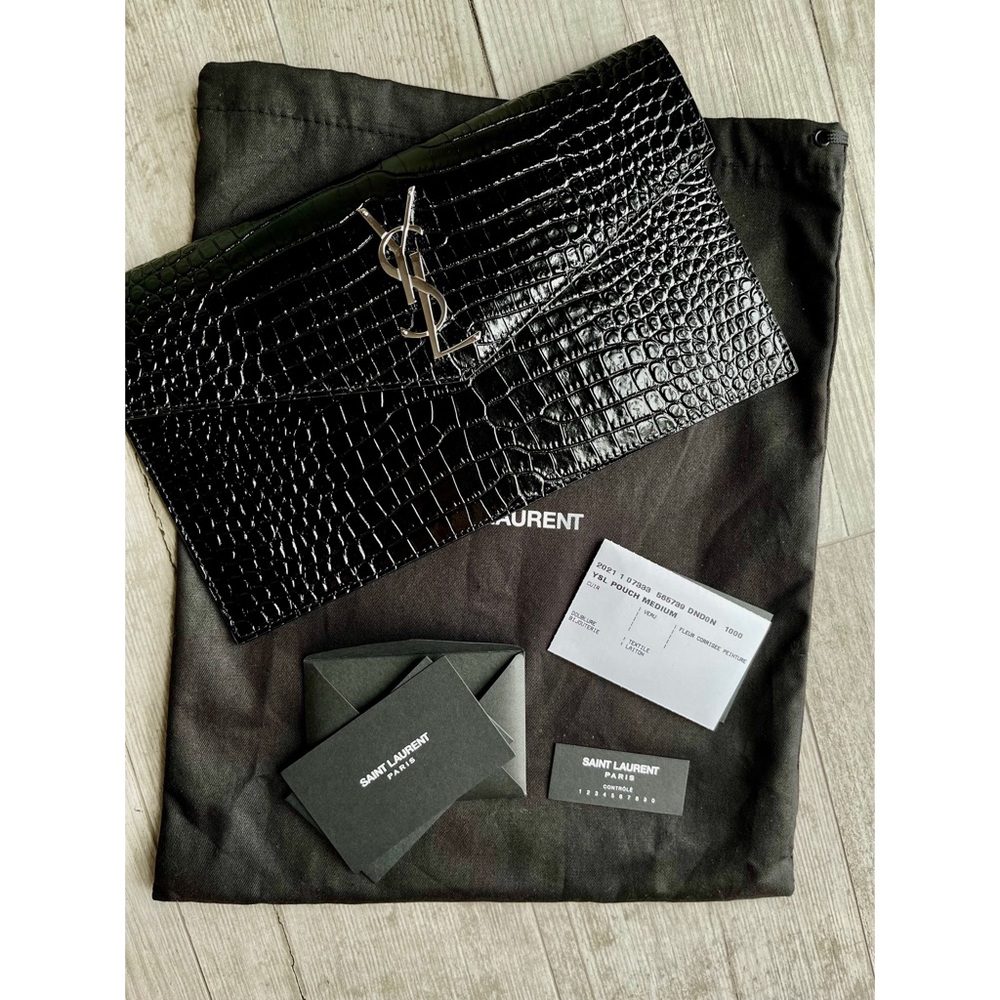 Y es Saint Laurent Medium Uptown Pouch Nero! (I don’t sell to rude Posh markers - Picture 4 of 7